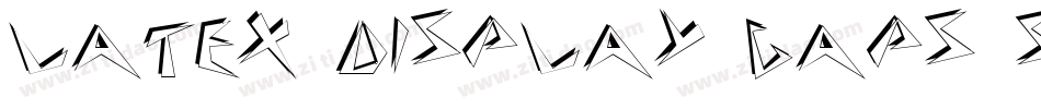 Latex Display Caps SSi字体转换